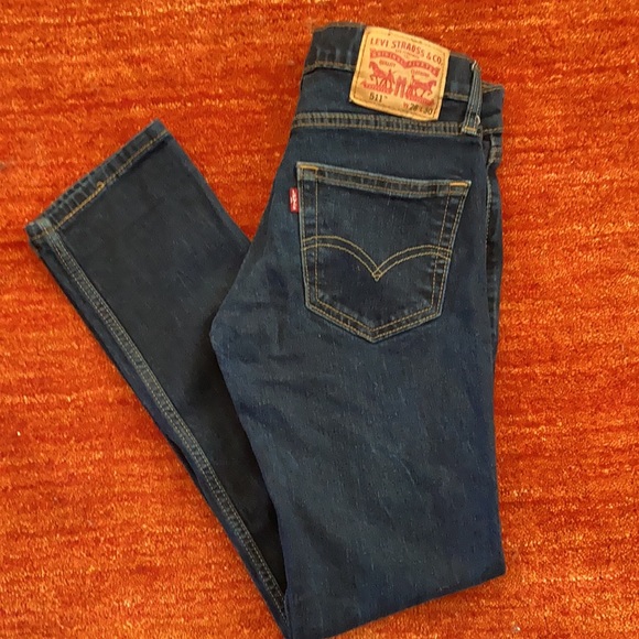 Dark Levi 511 Jeans Waist 28 Length 32 Great Condition - Picture 6 of 7